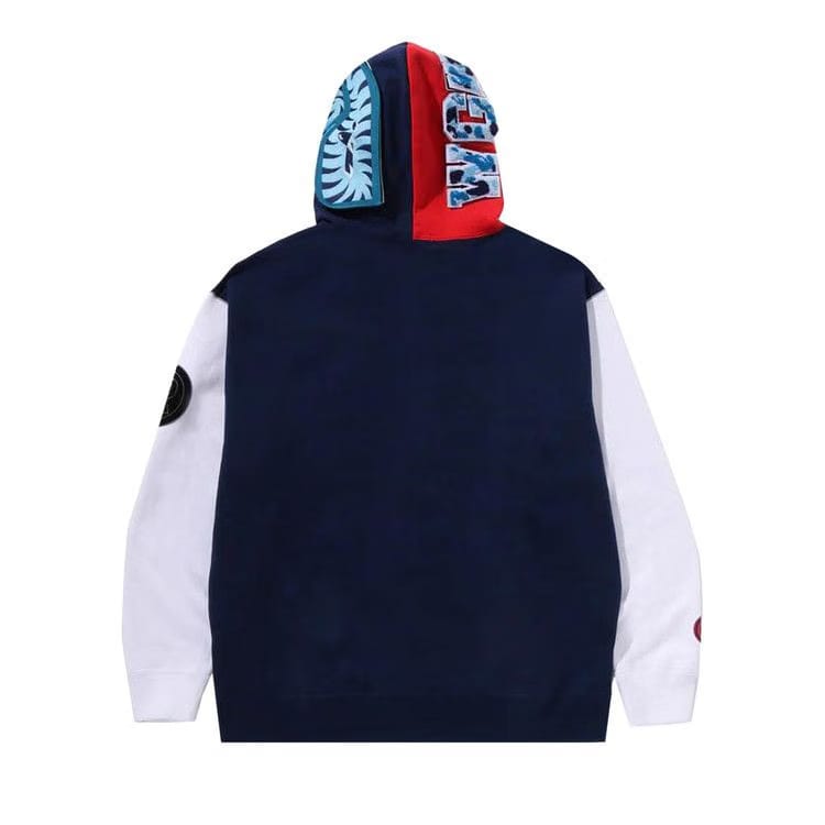 BAPE Shark Full Zip Hoodie UK Navy