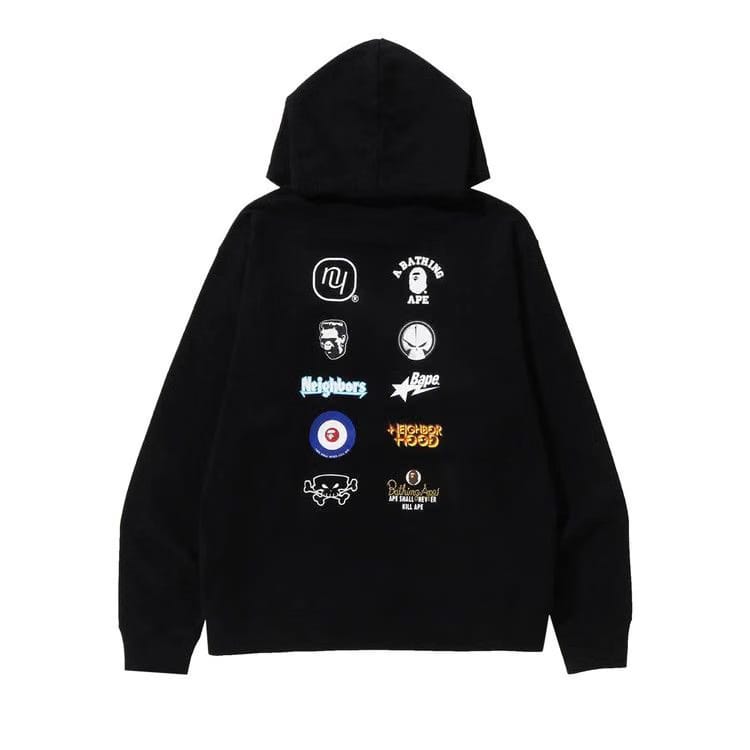 BAPE x Neighborhood Relaxed Fit Pullover Hoodie Black