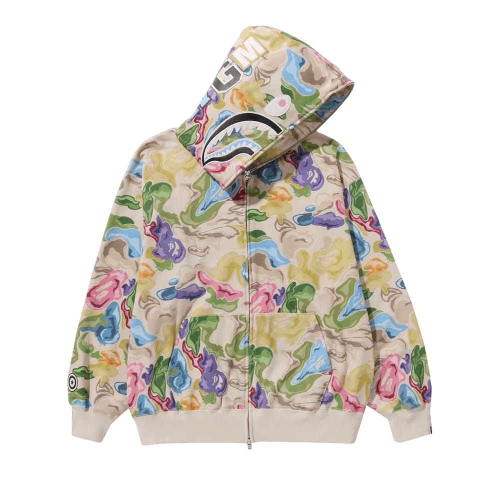 BAPE Art Camo Shark Hoodie Multicolor