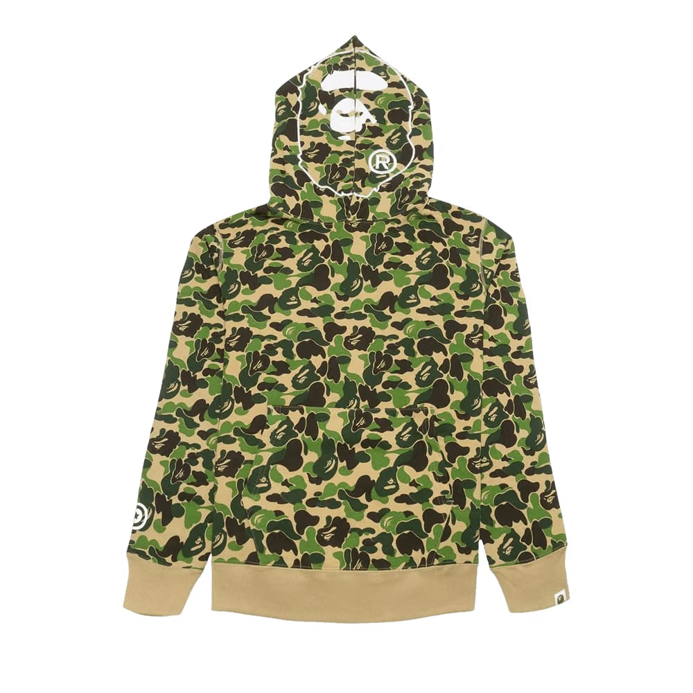 BAPE ABC Camo 2nd Ape Wide Pullover Hoodie Green