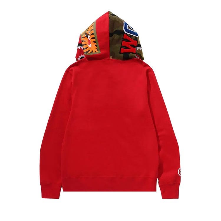 BAPE 1st Shark Full Zip Hoodie Red
