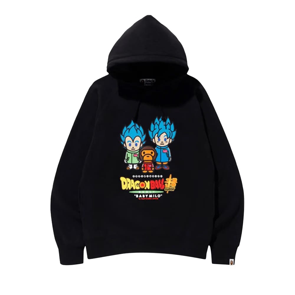 BAPE x Dragon Ball Z Super Son Goku & Vegeta Hoodie Black