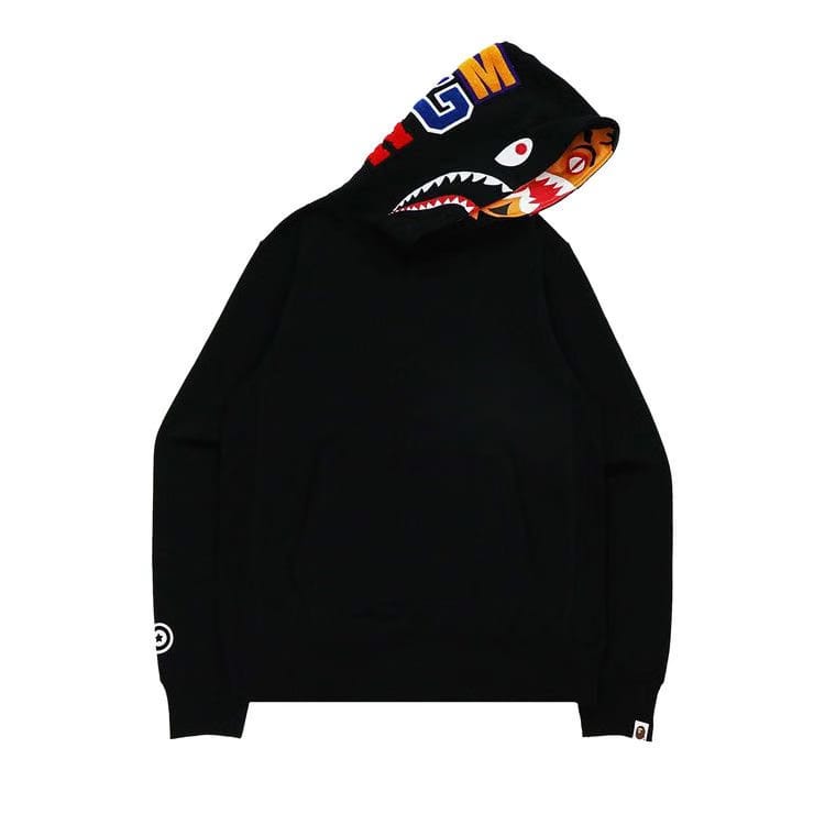 BAPE Shark x Tiger Pullover Hoodie Black