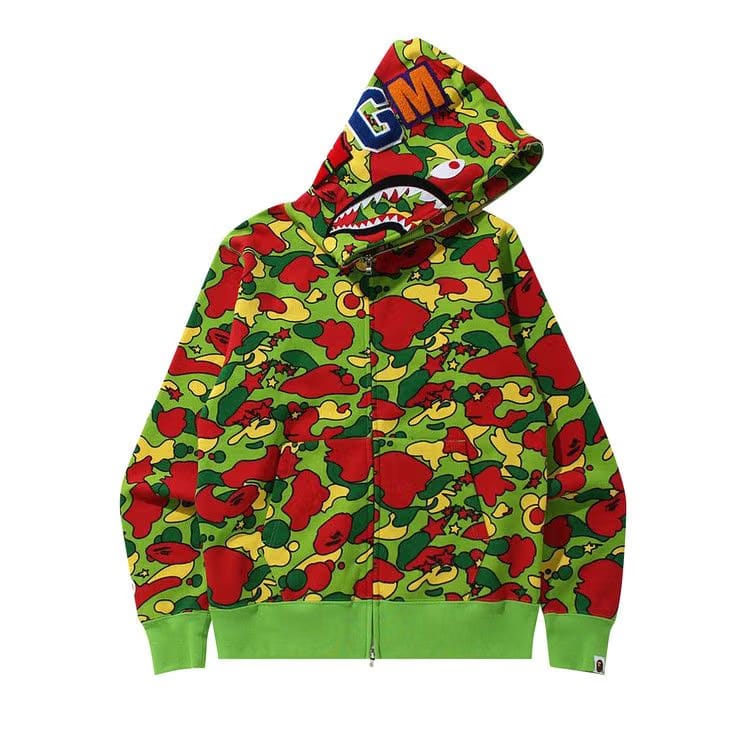 BAPE Sta Camo Shark Zip Hoodie Multi
