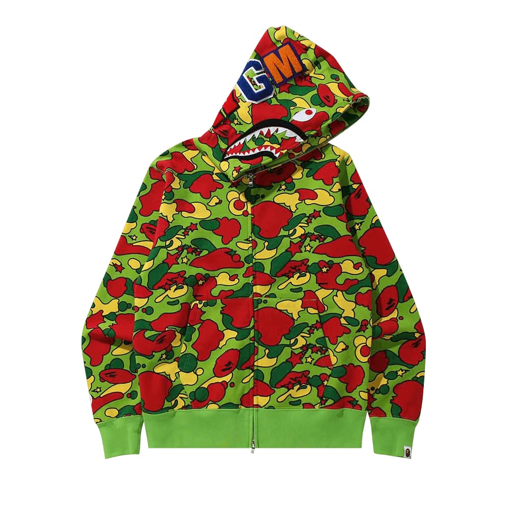 BAPE Sta Camo Shark Zip Hoodie Multi