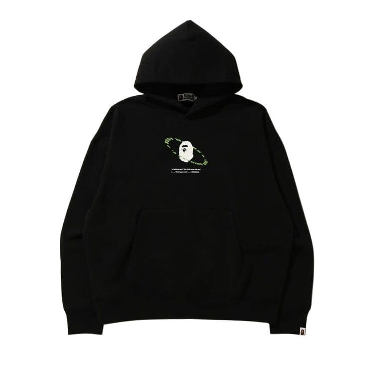 BAPE Universe Ape Loose Fit Pullover Hoodie Black