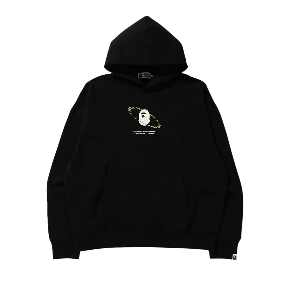 BAPE Universe Ape Loose Fit Pullover Hoodie Black