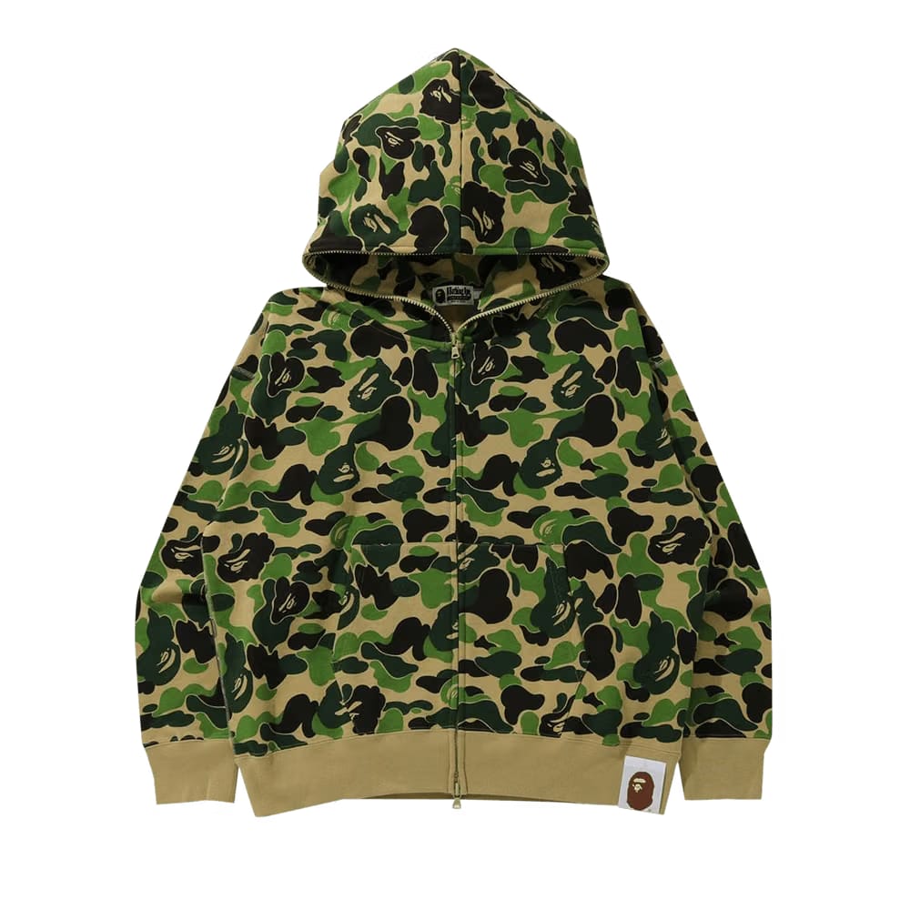 BAPE Giant ABC Camo Full Zip Hoodie Green