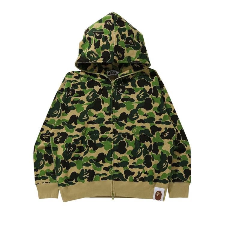BAPE Giant ABC Camo Full Zip Hoodie Green