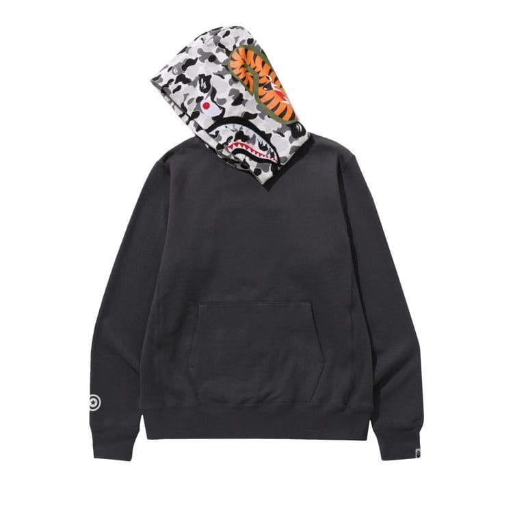 BAPE ABC Camo Shark Pullover Hoodie Charcoal