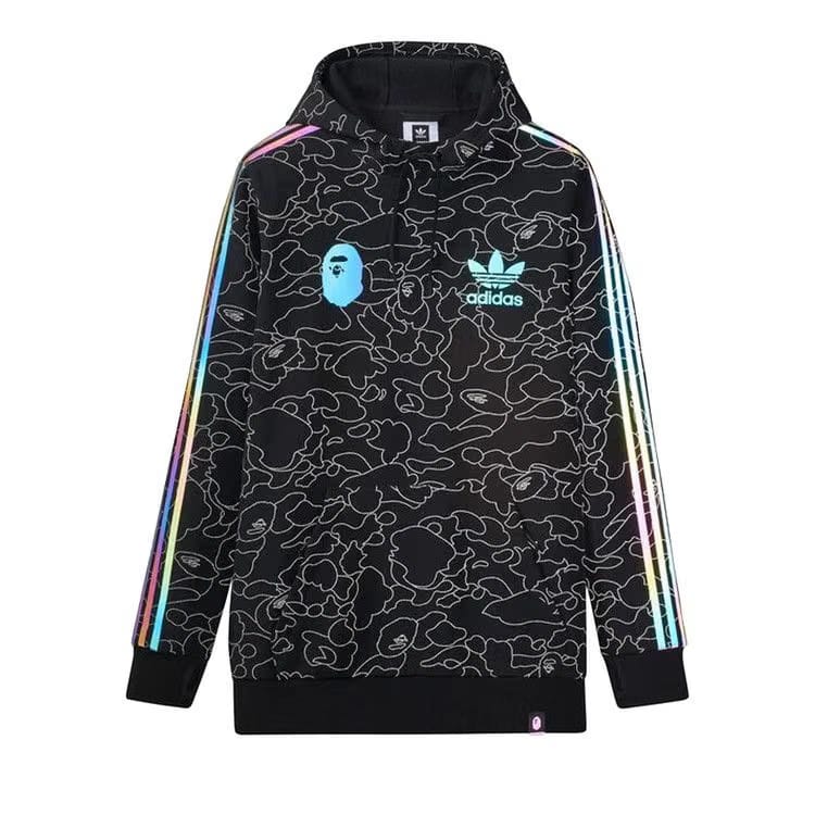 BAPE x adidas Tech Hoodie Black