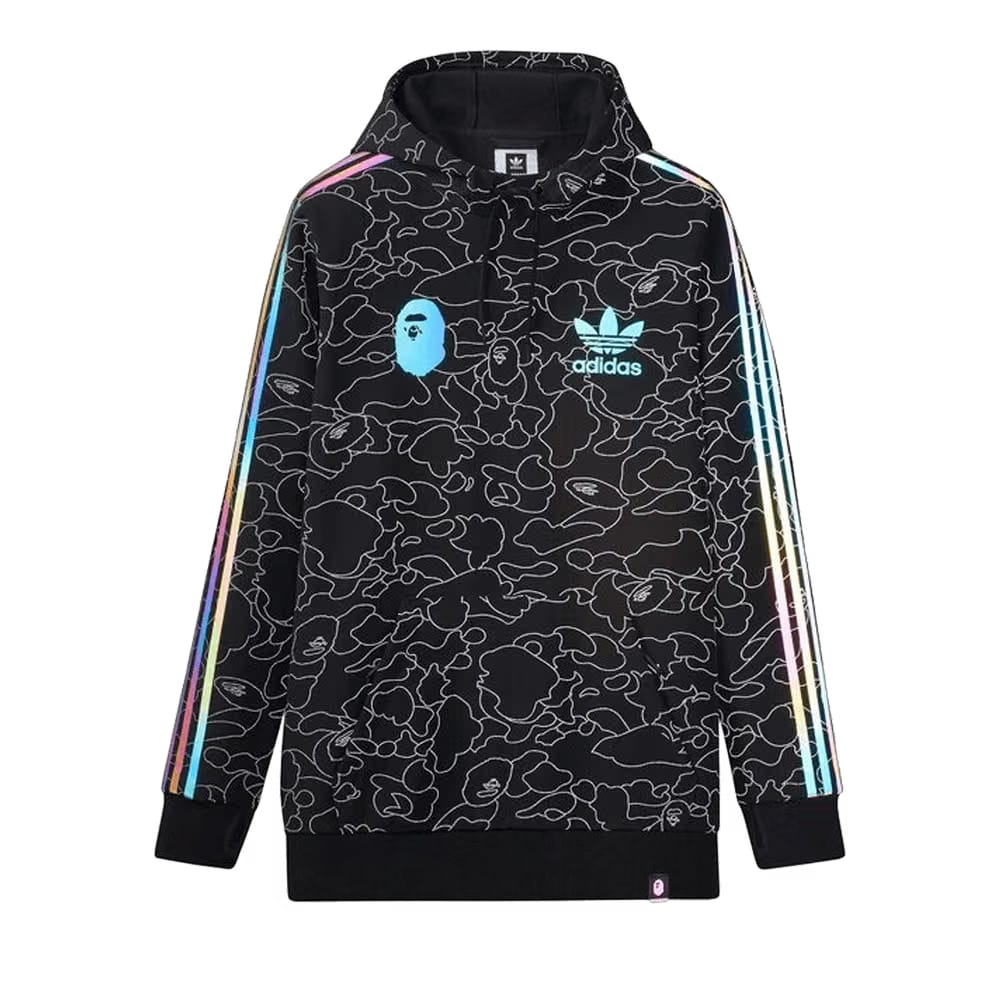 BAPE x adidas Tech Hoodie Black