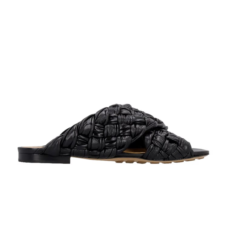 Bottega Veneta Wmns Board Intrecciato Slide 'Black'