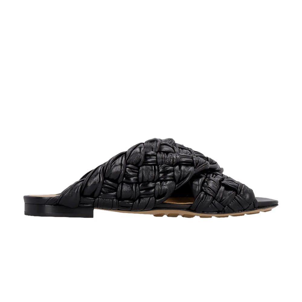 Bottega Veneta Wmns Board Intrecciato Slide 'Black'