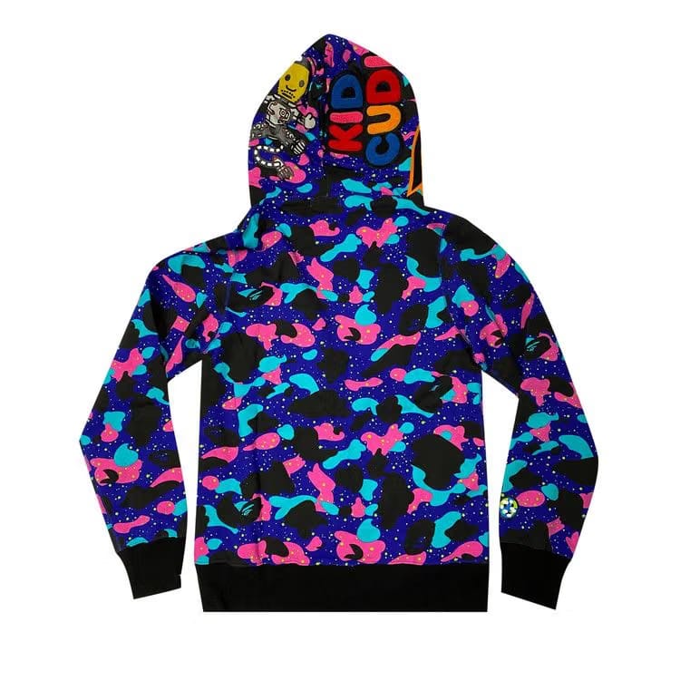 BAPE x Kid Cudi Tiger Full Zip Hoodie Navy