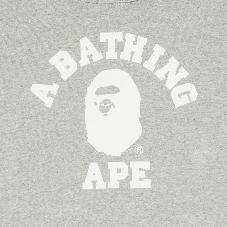 BAPE College Pullover Hoodie Grey