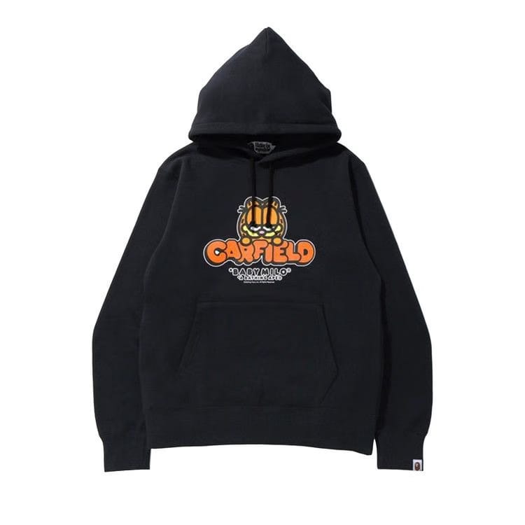 BAPE x Garfield Pullover Hoodie Black