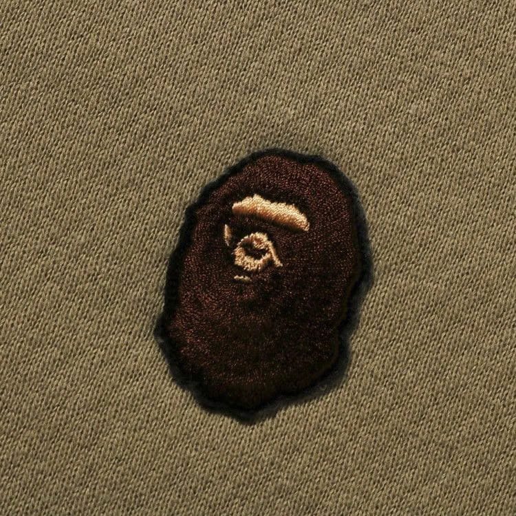 BAPE One Point Full Zip Hoodie Beige