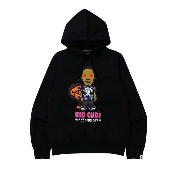 BAPE x Kid Cudi Baby Milo Pullover Hoodie Black