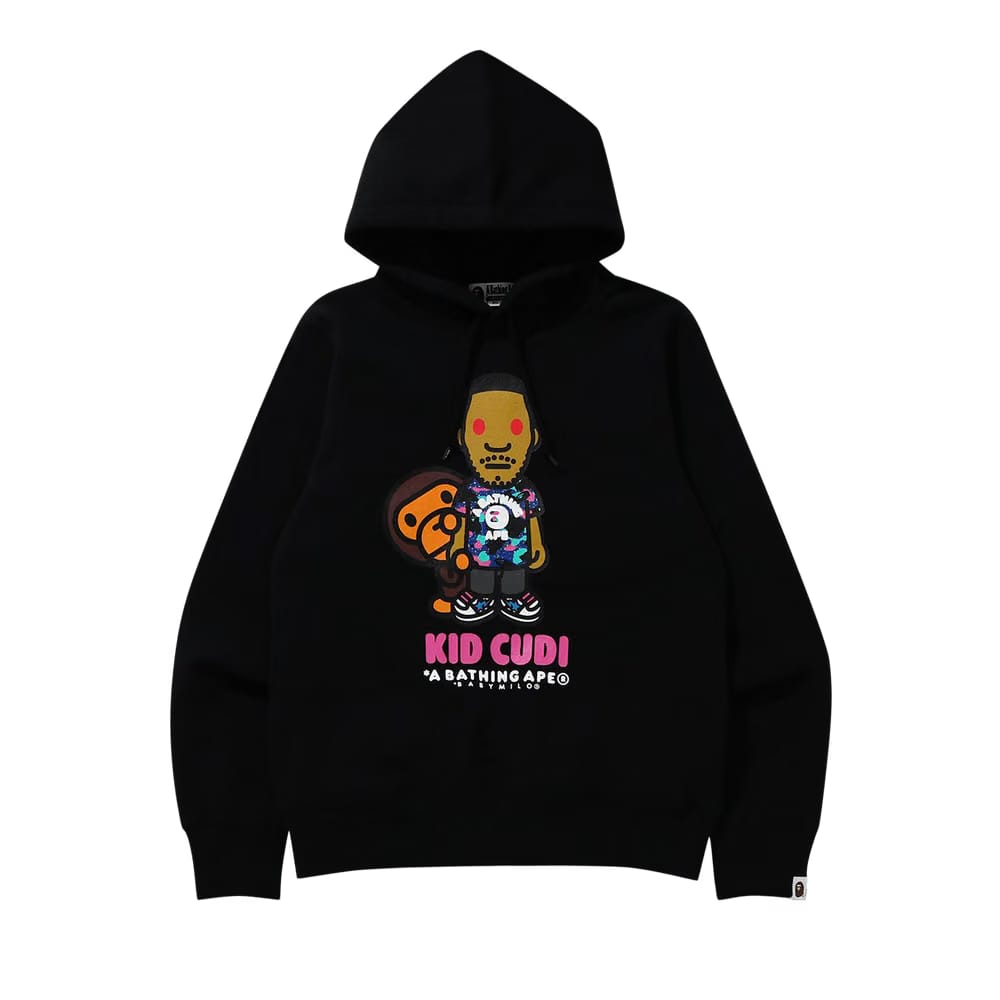 BAPE x Kid Cudi Baby Milo Pullover Hoodie Black