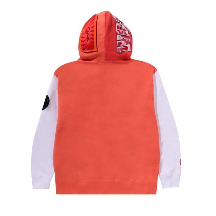 BAPE Shark Full Zip Hoodie Korea Orange