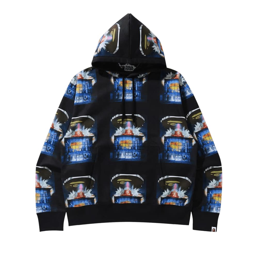 BAPE Invasion Relaxed Fit Hoodie Black