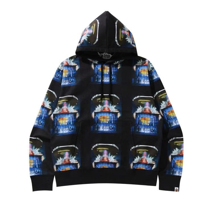 BAPE Invasion Relaxed Fit Hoodie Black