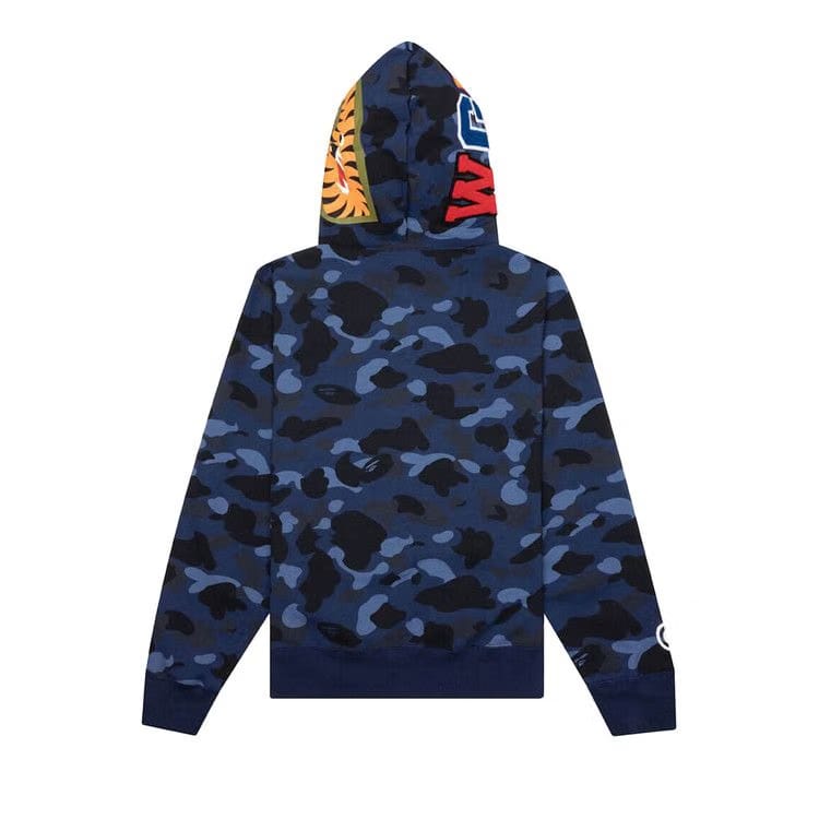 BAPE Camo Shark Full Zip Hoodie Navy