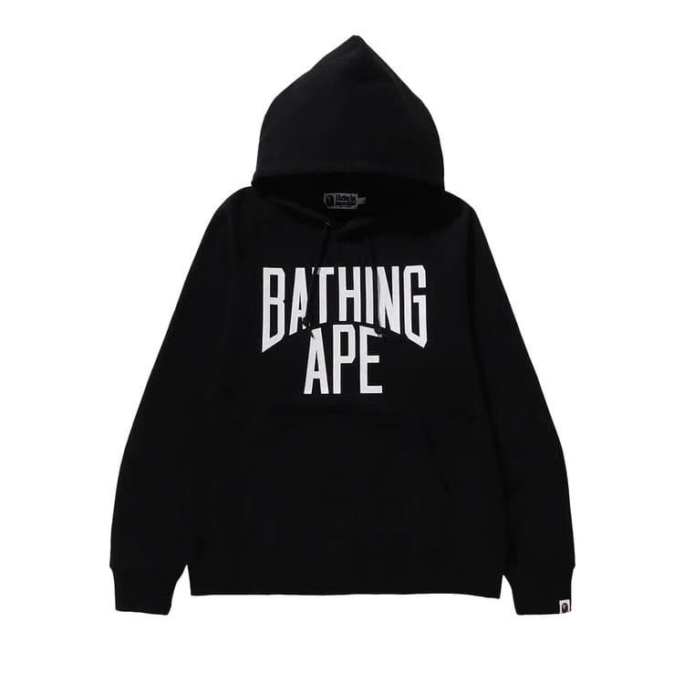 BAPE NYC Logo Pullover Hoodie Black