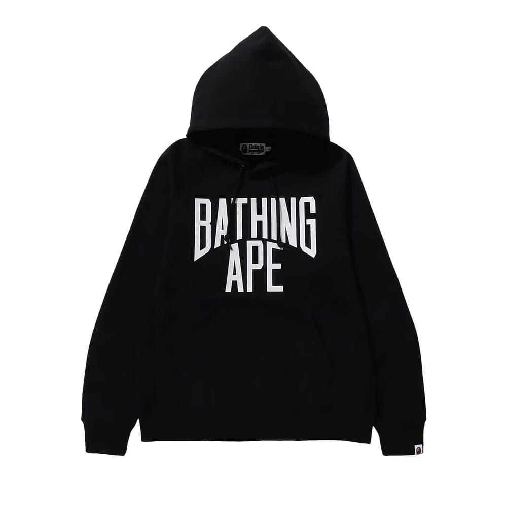BAPE NYC Logo Pullover Hoodie Black