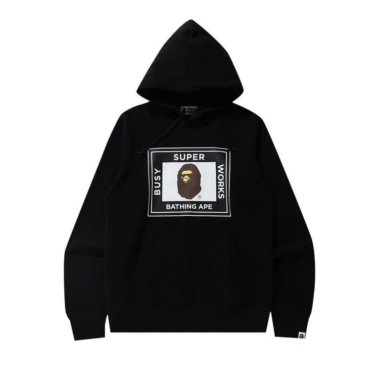 BAPE Super Busy Works Pullover Hoodie Black