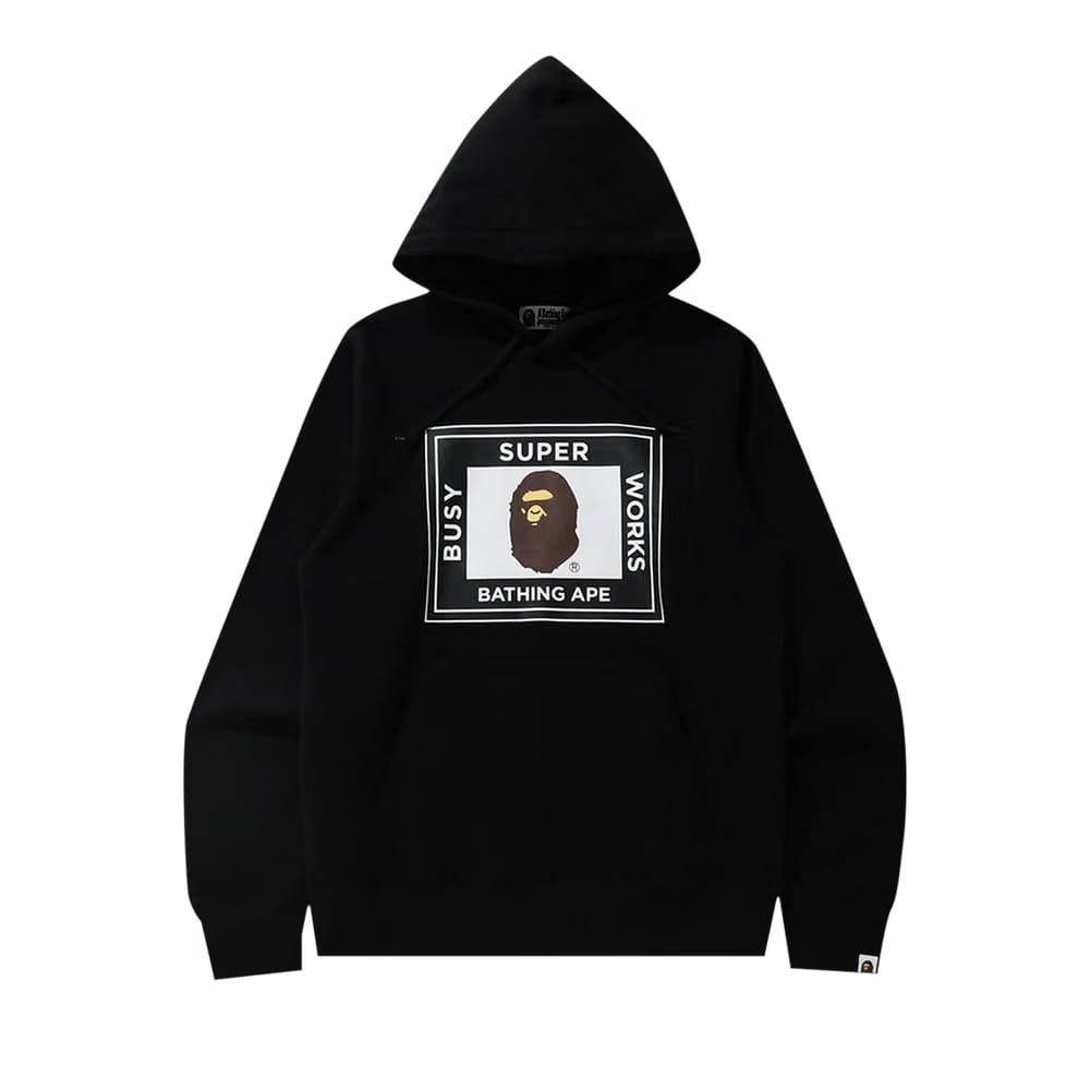 BAPE Super Busy Works Pullover Hoodie Black