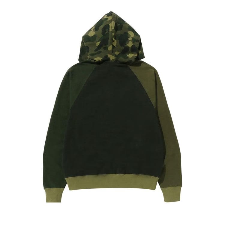 BAPE Color Camo Relaxed Fit Full Zip Hoodie Green
