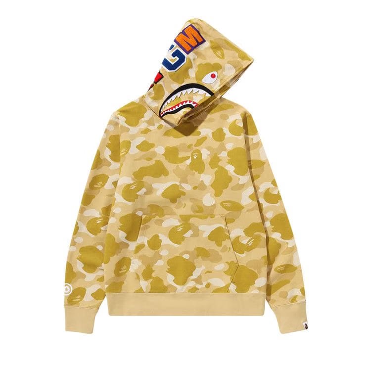 BAPE Color Camo Shark Pullover Hoodie Yellow