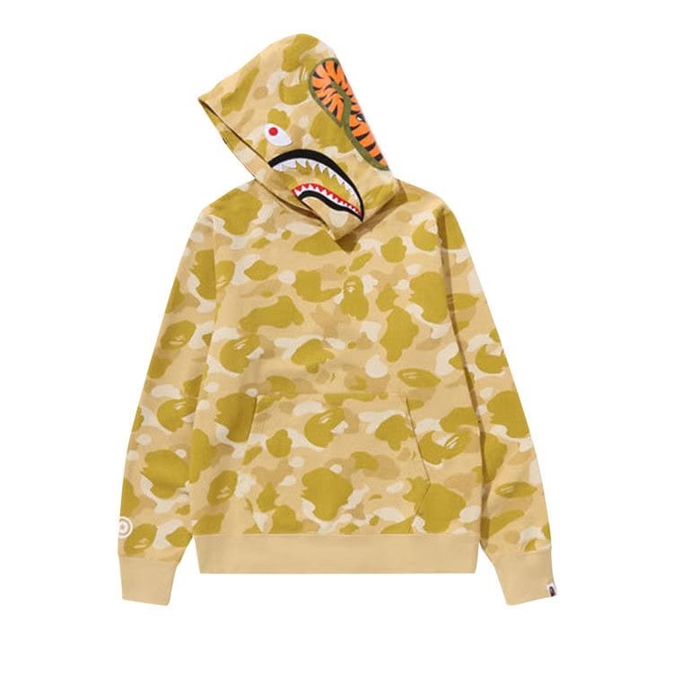 BAPE Color Camo Shark Pullover Hoodie Yellow