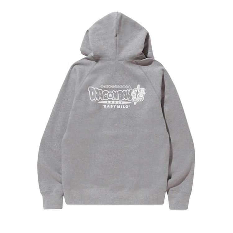 BAPE x Dragon Ball Z Super Son Goku & Vegeta Hoodie Grey