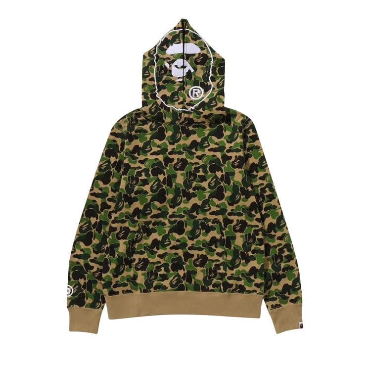 BAPE ABC Camo 2nd Ape Pullover Hoodie Green