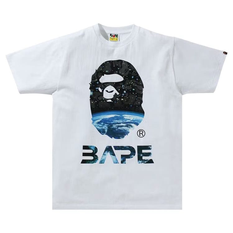 BAPE Space Camo Ape Head T-Shirt White