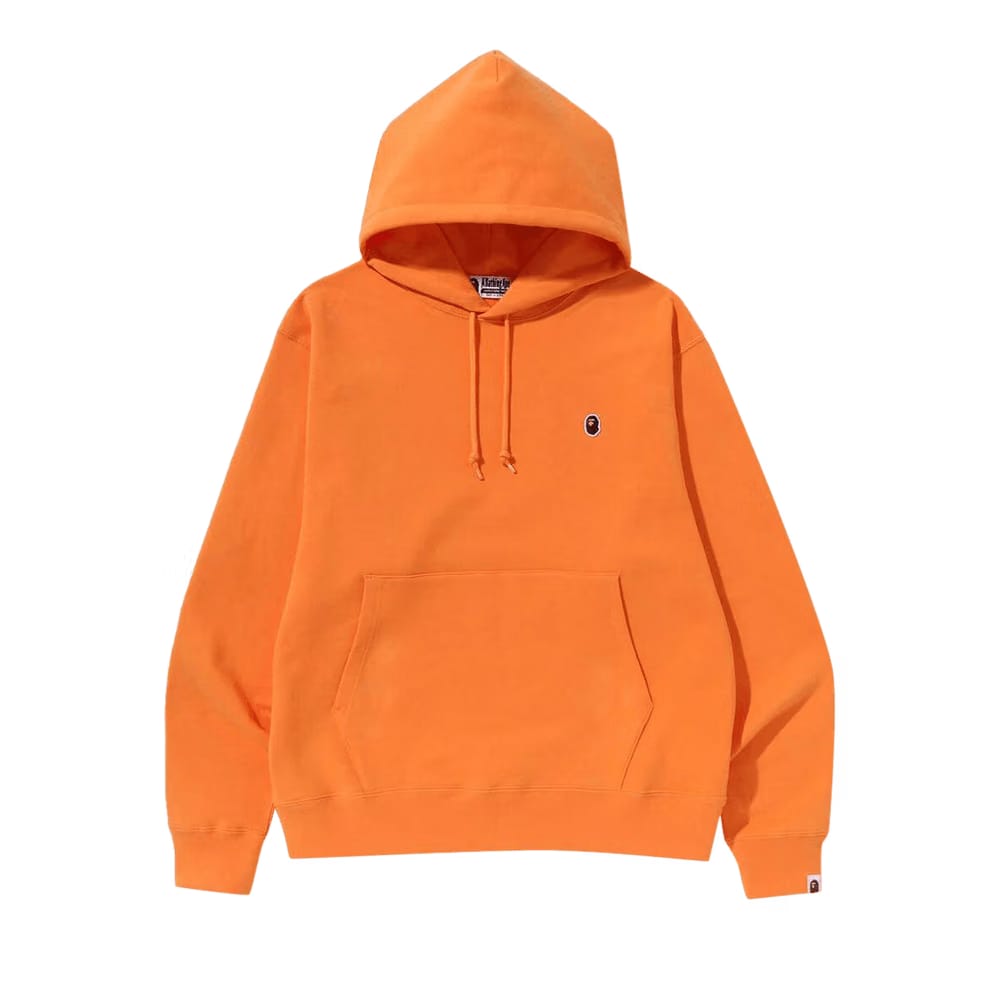 BAPE Ape Head One Point Relaxed Fit Pullover Hoodie Orange