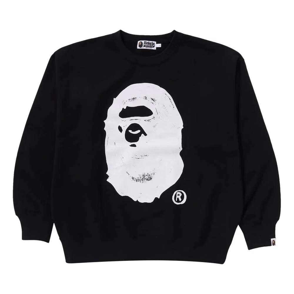 BAPE x Joshua Vibes Ape Head Crewneck Black
