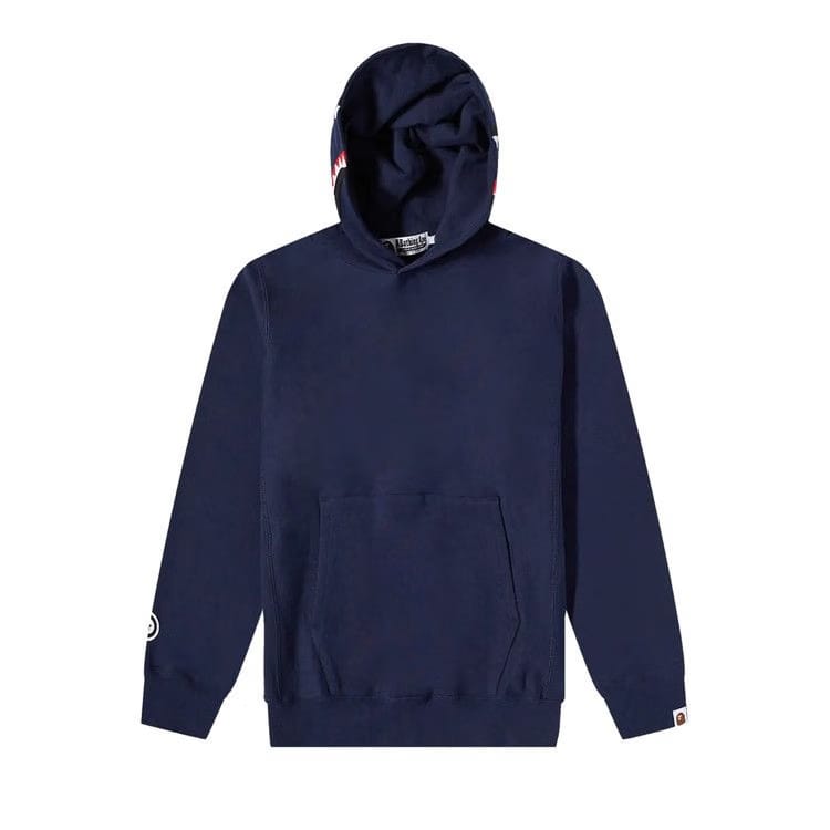 BAPE Shark Pullover Hoodie Navy