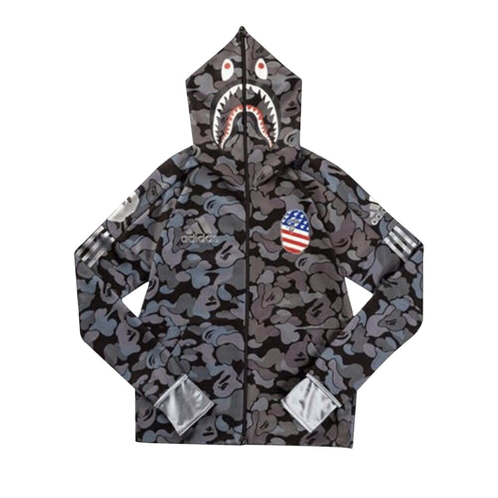 BAPE x adidas SB Shark Hoodie Black