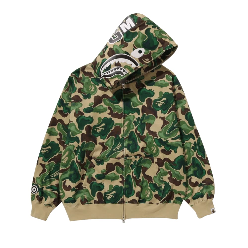 BAPE Art Camo Shark Hoodie Green
