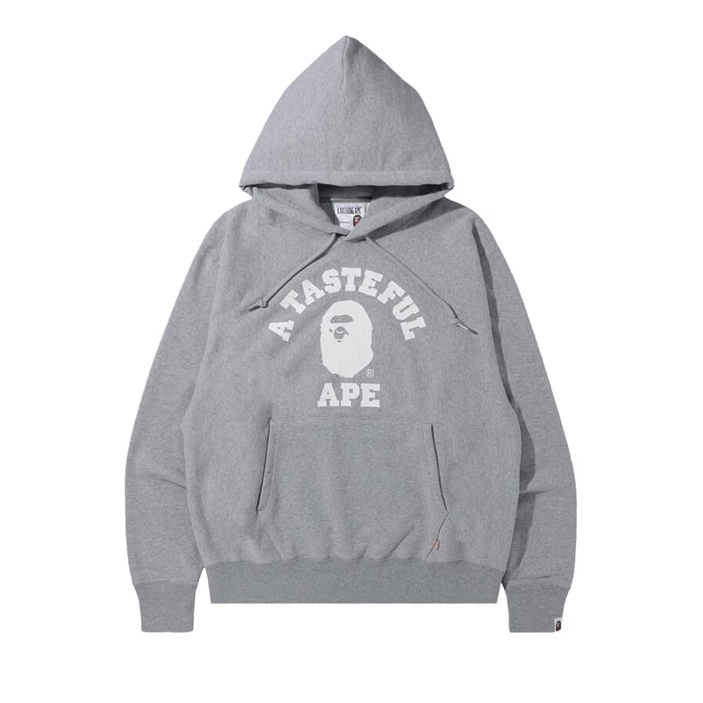 BAPE x JJJJound College Hoodie Grey