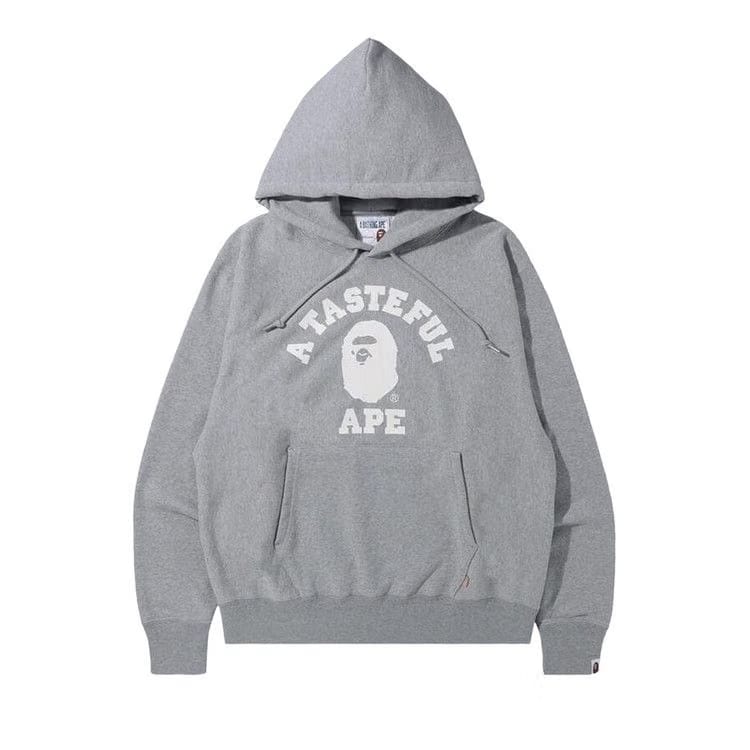 BAPE x JJJJound College Hoodie Grey