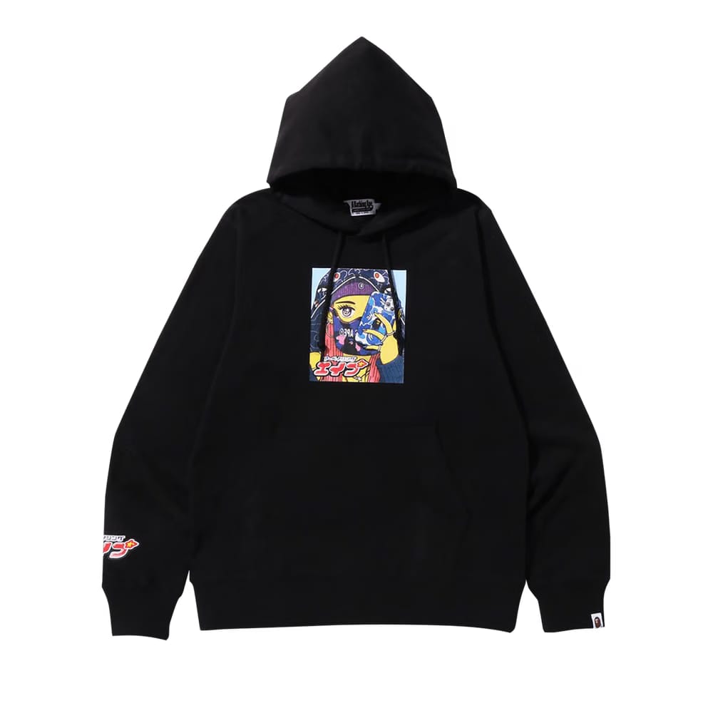 BAPE Girl Pullover Hoodie Black