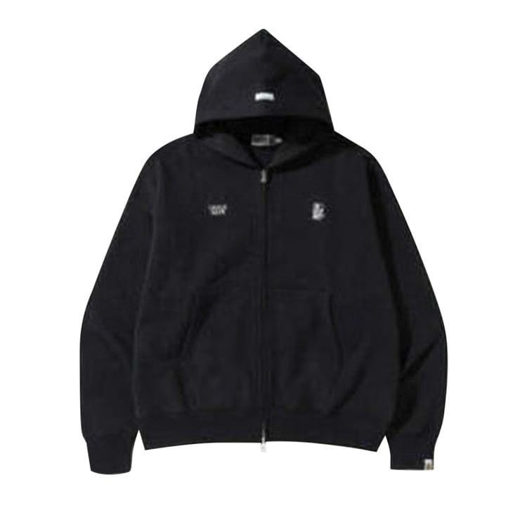 BAPE Color Camo Quadrangle Relaxed Fit Full Zip Hoodie Black