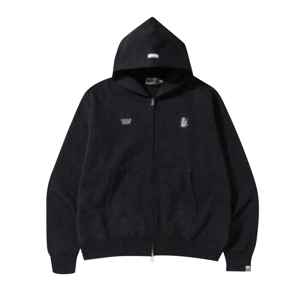 BAPE Color Camo Quadrangle Relaxed Fit Full Zip Hoodie Black