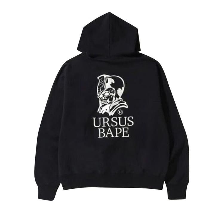 BAPE Color Camo Quadrangle Relaxed Fit Full Zip Hoodie Black