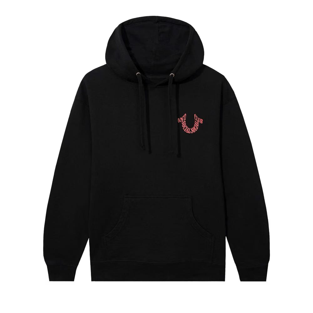 Anti Social Social Club x True Religion Anti-Truth Premium Heavyweight Hoodie Black